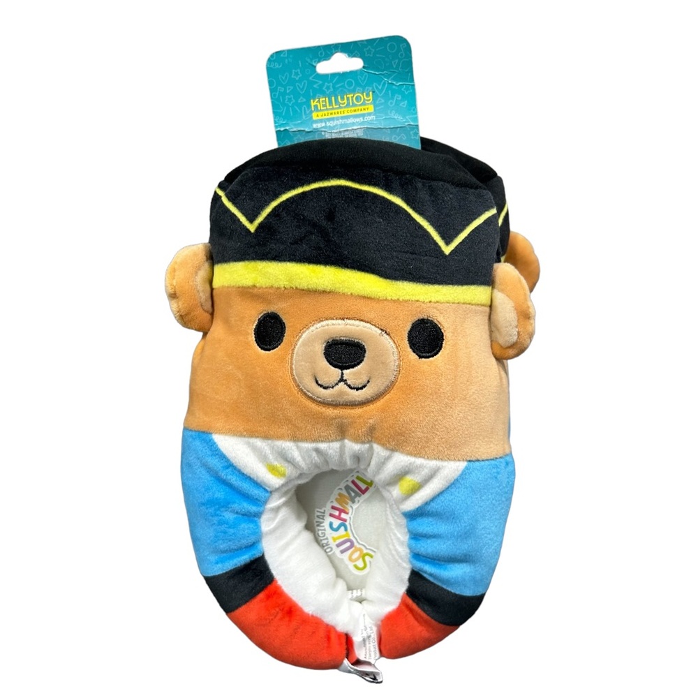 Squishmallows Kellytoy Slippers Pirate Bear